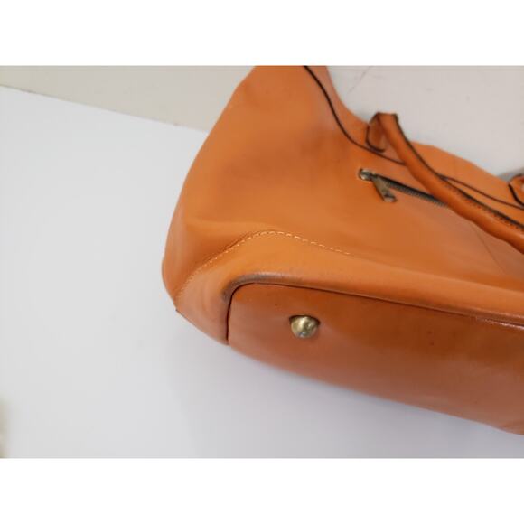 Patricia Nash Mallory Convertible Leather Tote Shoulder bag Sun Yellow Office - Picture 14 of 16